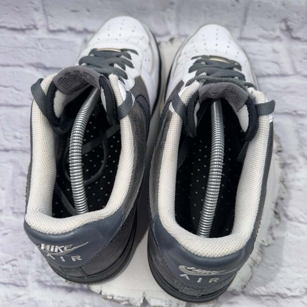 Nike Air Force 1 ‘07 White/Flint Grey-Cool Grey-Blk Mens Size 11 315122-103 - Picture 6 of 10